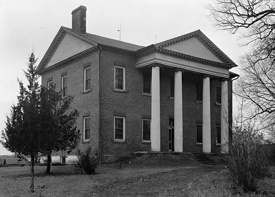 Ingleside, a historic home near Iron Station, photographed for the Historic American Buildings Survey